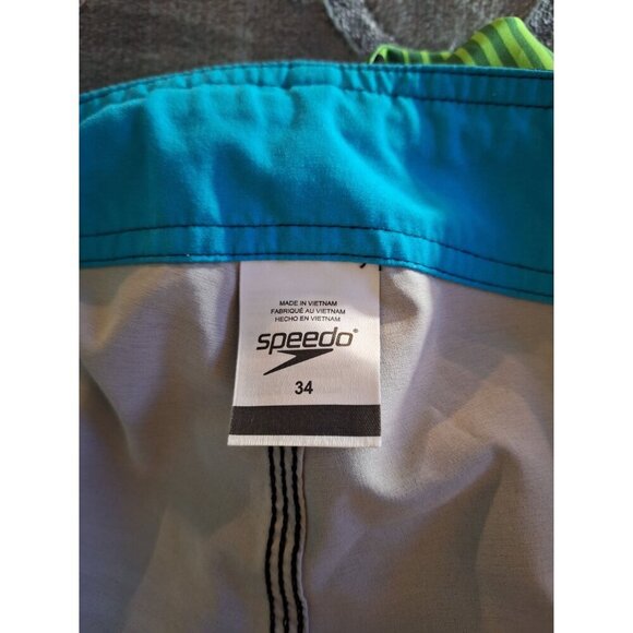 EUC Speedo Men's Crosscut Boardshorts Swimming Trunks/Sz 34 - Picture 5 of 6